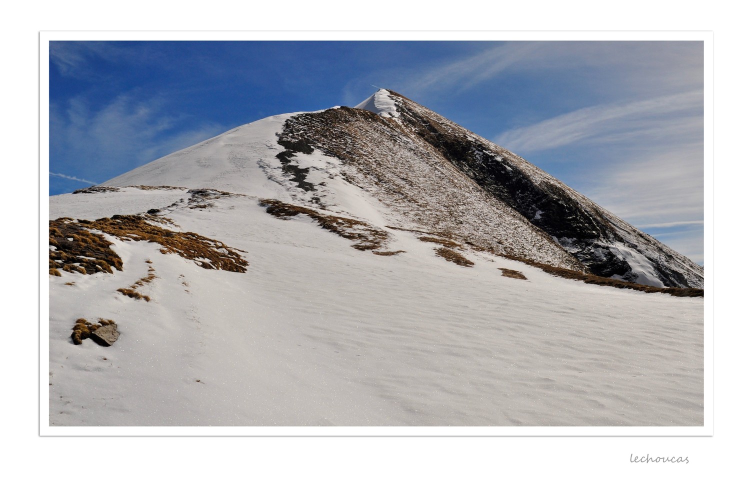 le sommet bifide en vue