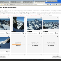 Upload des images avec barre de progression