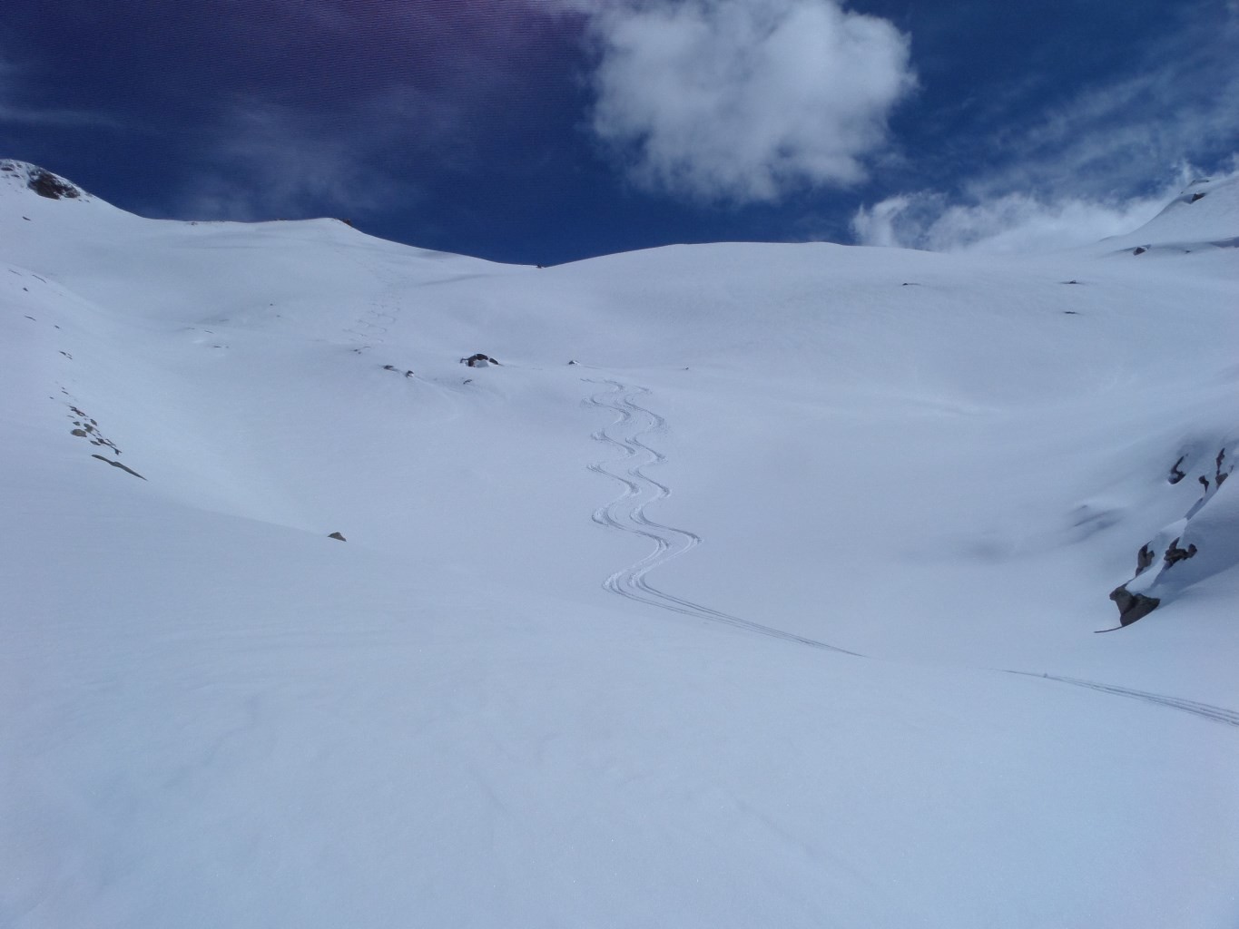 Descente du sommet, miam