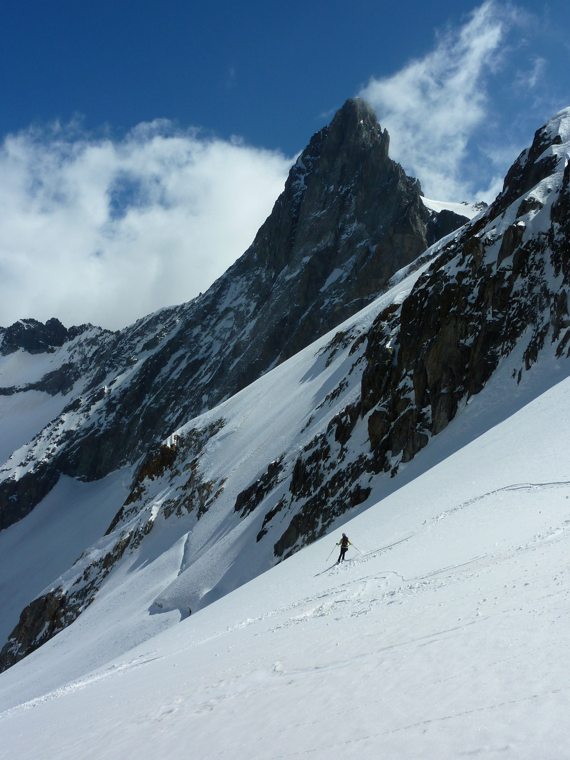Belle ambiance sur le haut du glacier