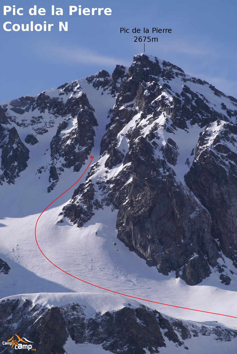 Couloir N du Pic de la Pierre