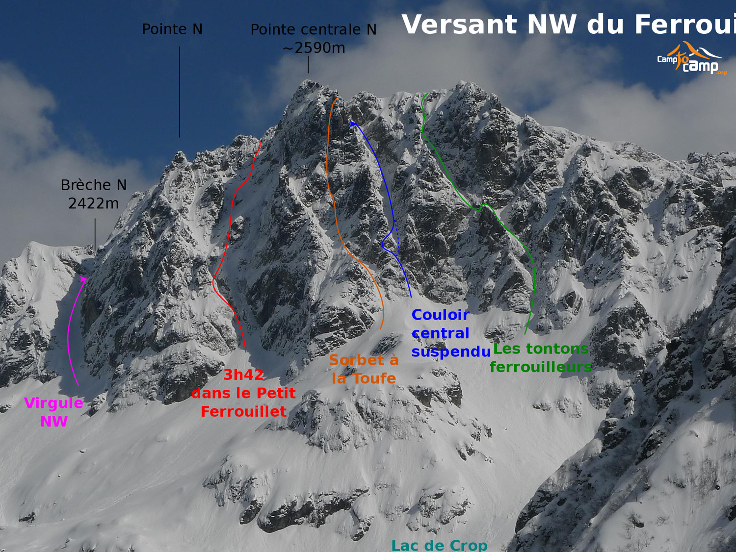Versant NW du Ferrouillet