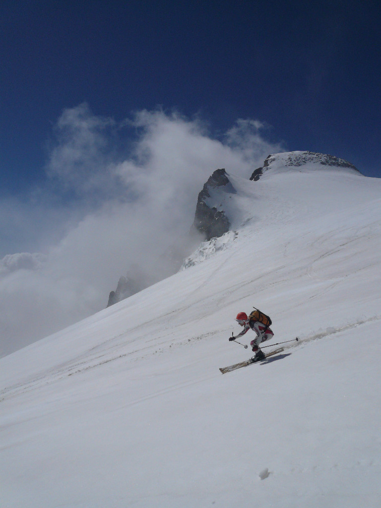 Les Rouies: bonne qualité de ski alors qu'on s'inquiétait à la montée :-)