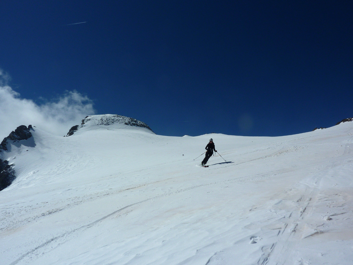 On trouve un peu de place pour skier malgré la foule :-)