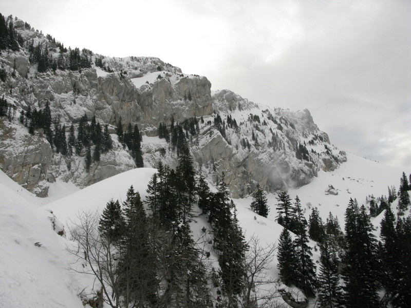 Les cretes vues de sous le col