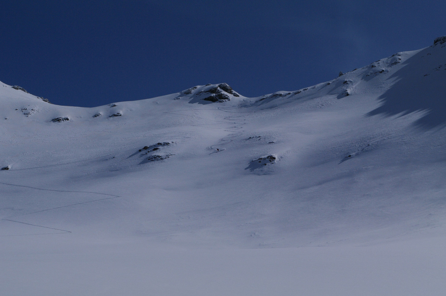Glacier de Faravel en bonne poudre