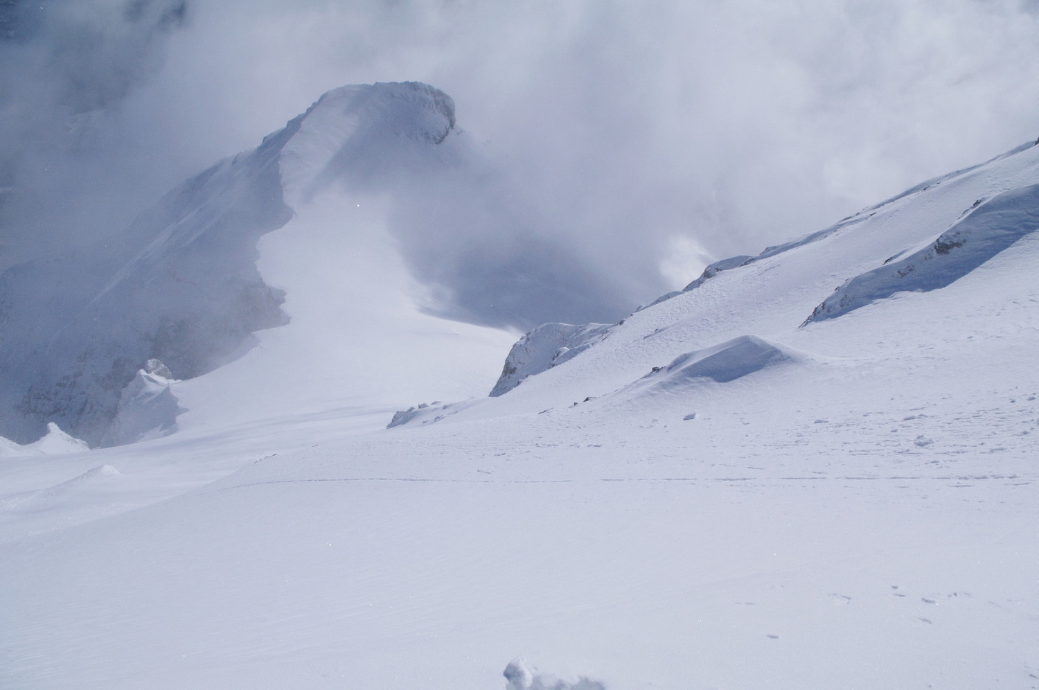 Repérage de la descente sur le Petit Veymont, pour une prochaine fois