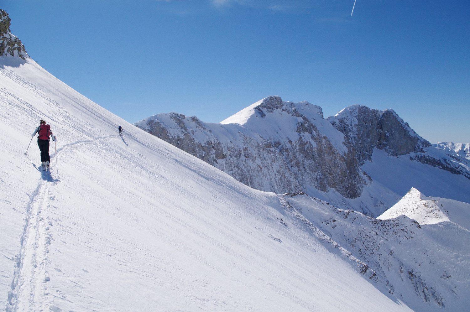 Crête entre Fleyrard et Clausis, au fond la Rama