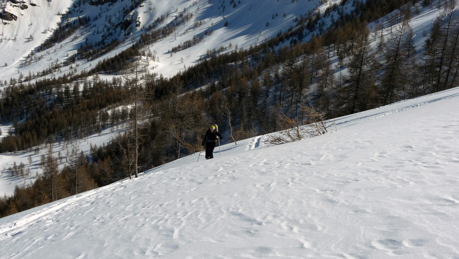 L'arrivée sur la crête