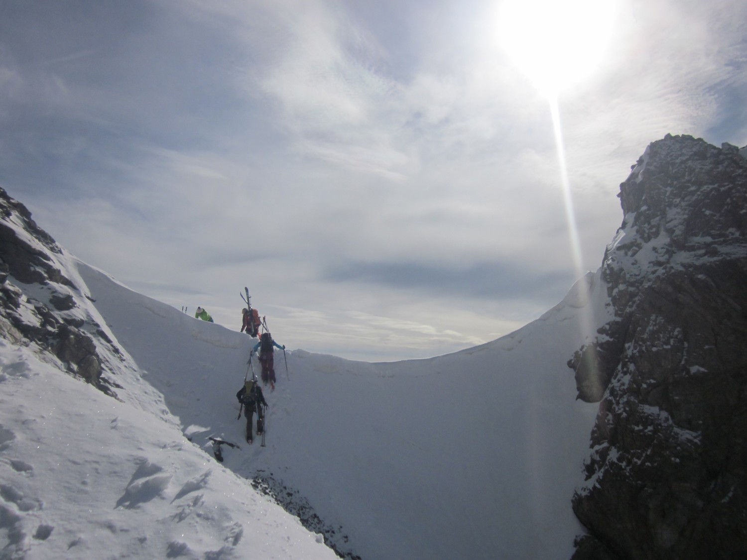 sortie du col de Monêtier