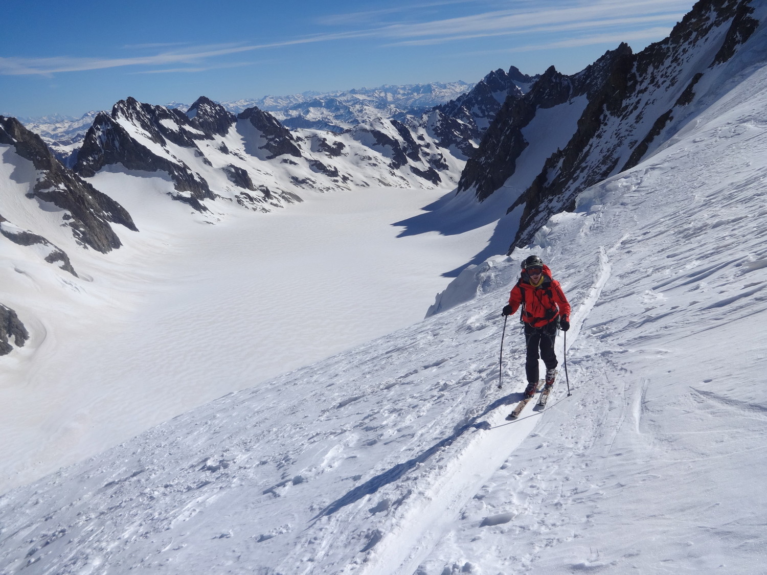 J5 - montée au Dôme avec vue sur le Glacier Blanc