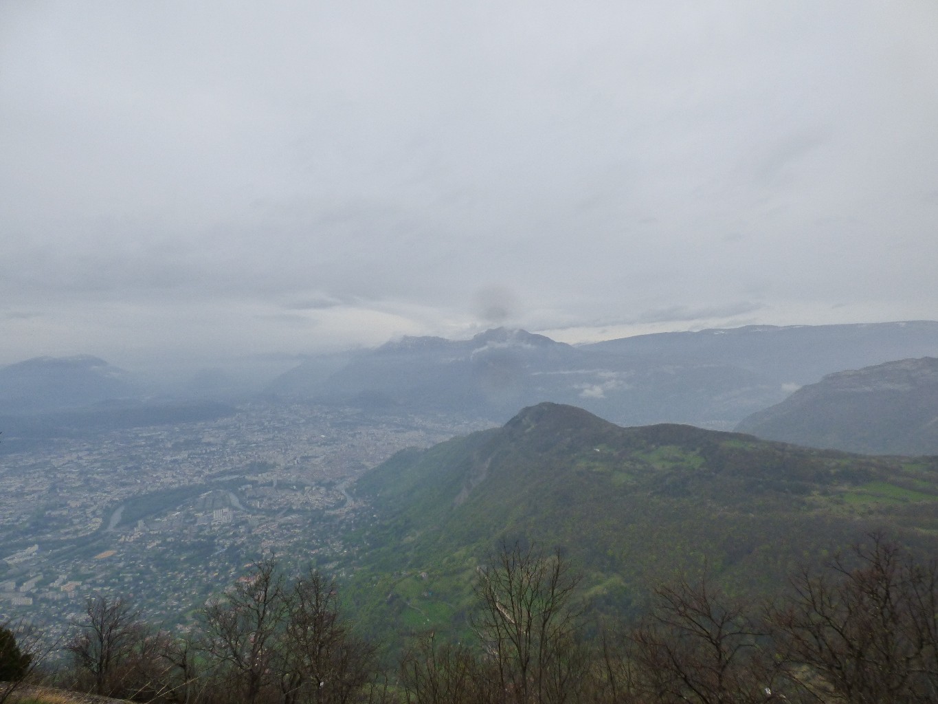 Vue sur Grenoble depuis le Saint Eynard