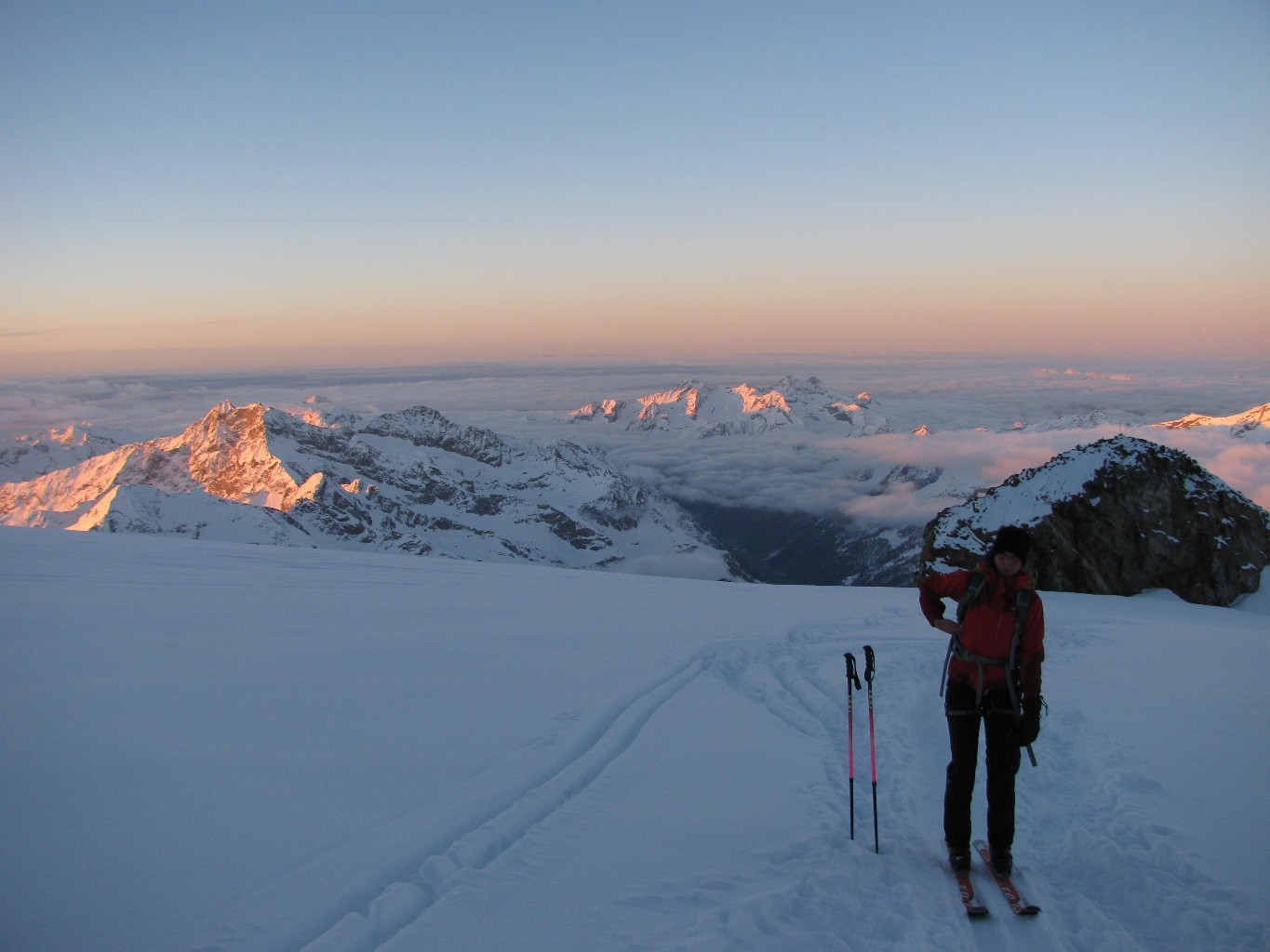 salita verso il colle del lys