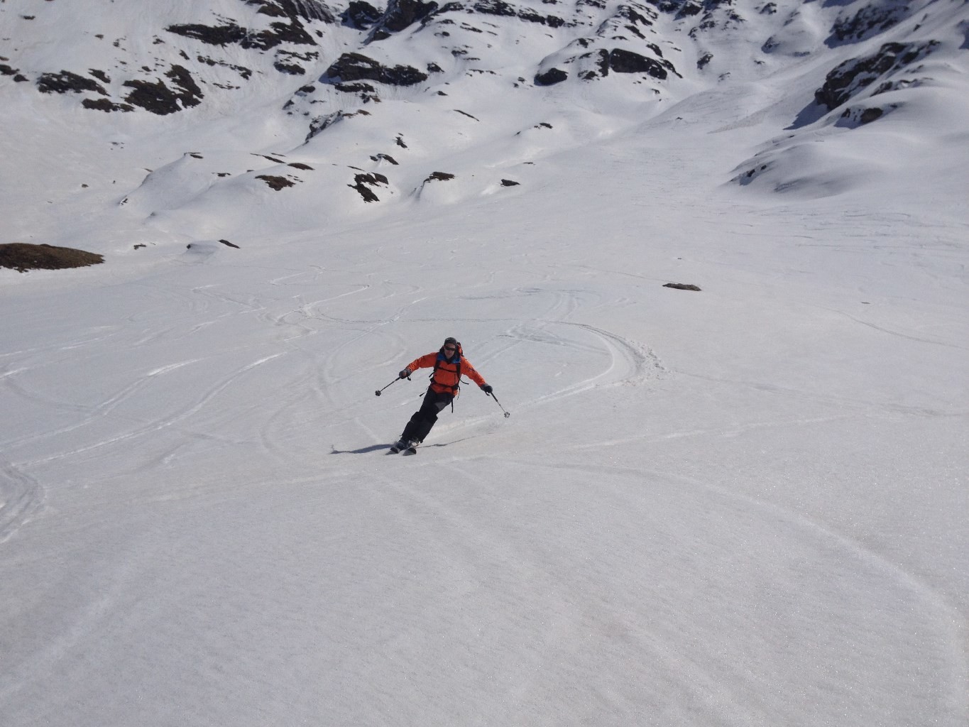 Val Cenis - Pointe de la Ronce - Descente avec style sur la moquette