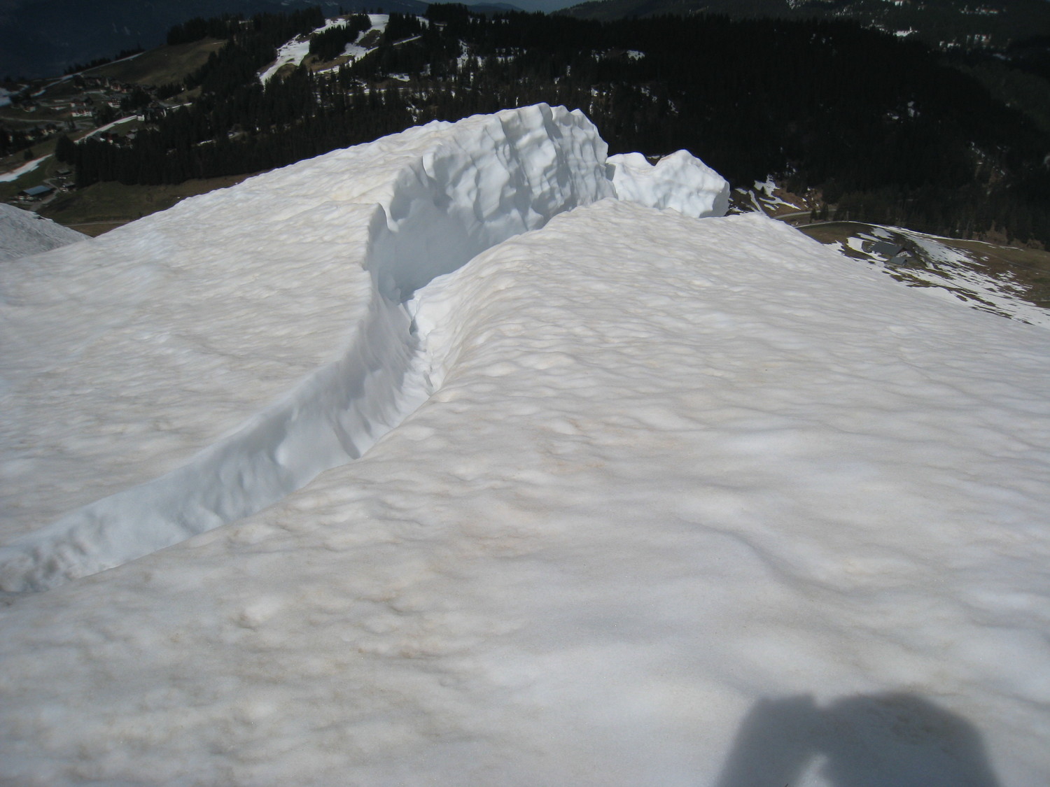 Merdassier combe NW rive gauche - cassure/crevasse