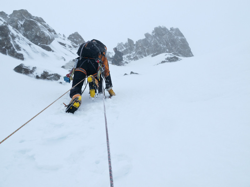 Pente de neige tranquille