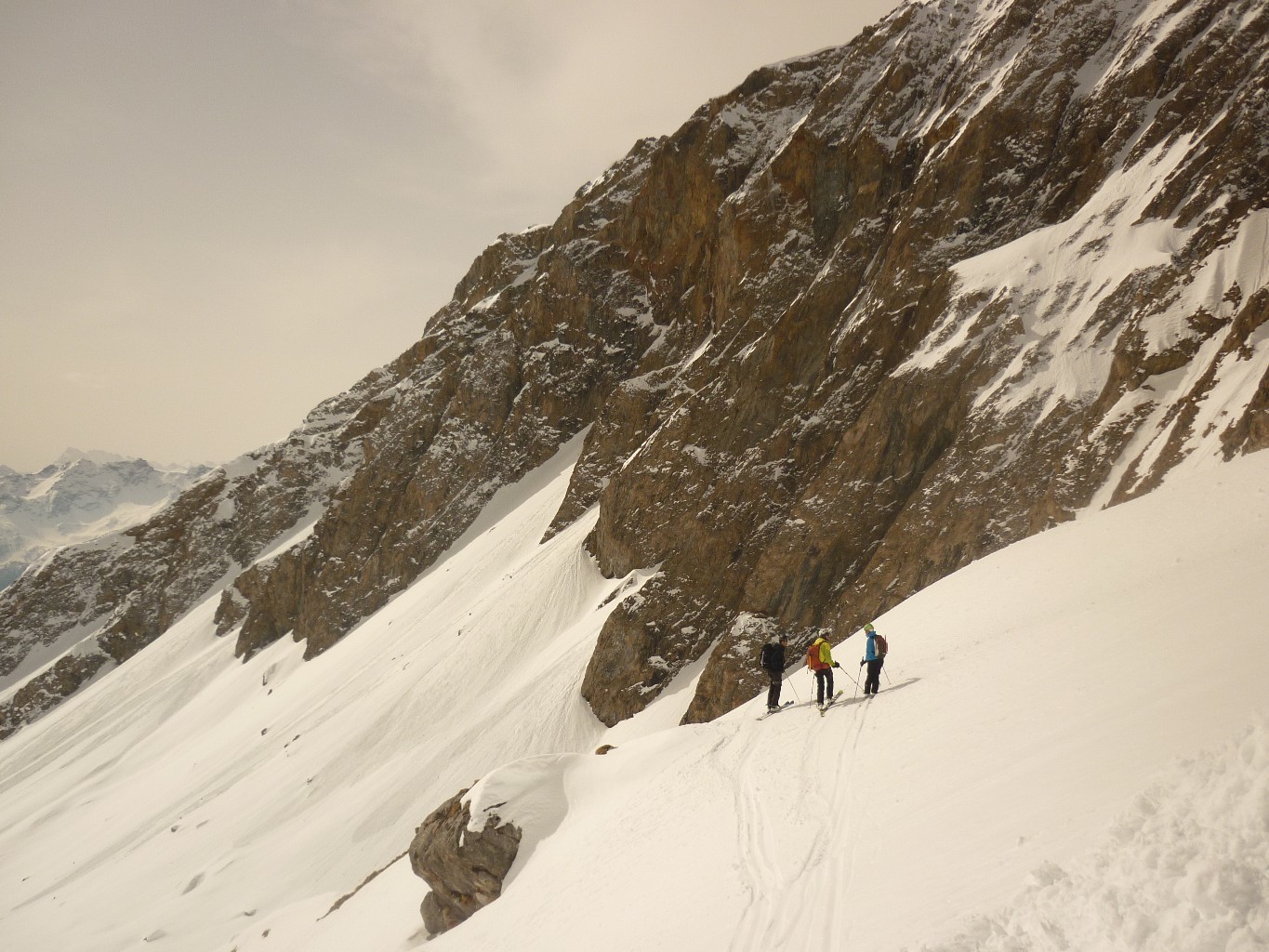 Troisième montée, dans la combe de Chambave