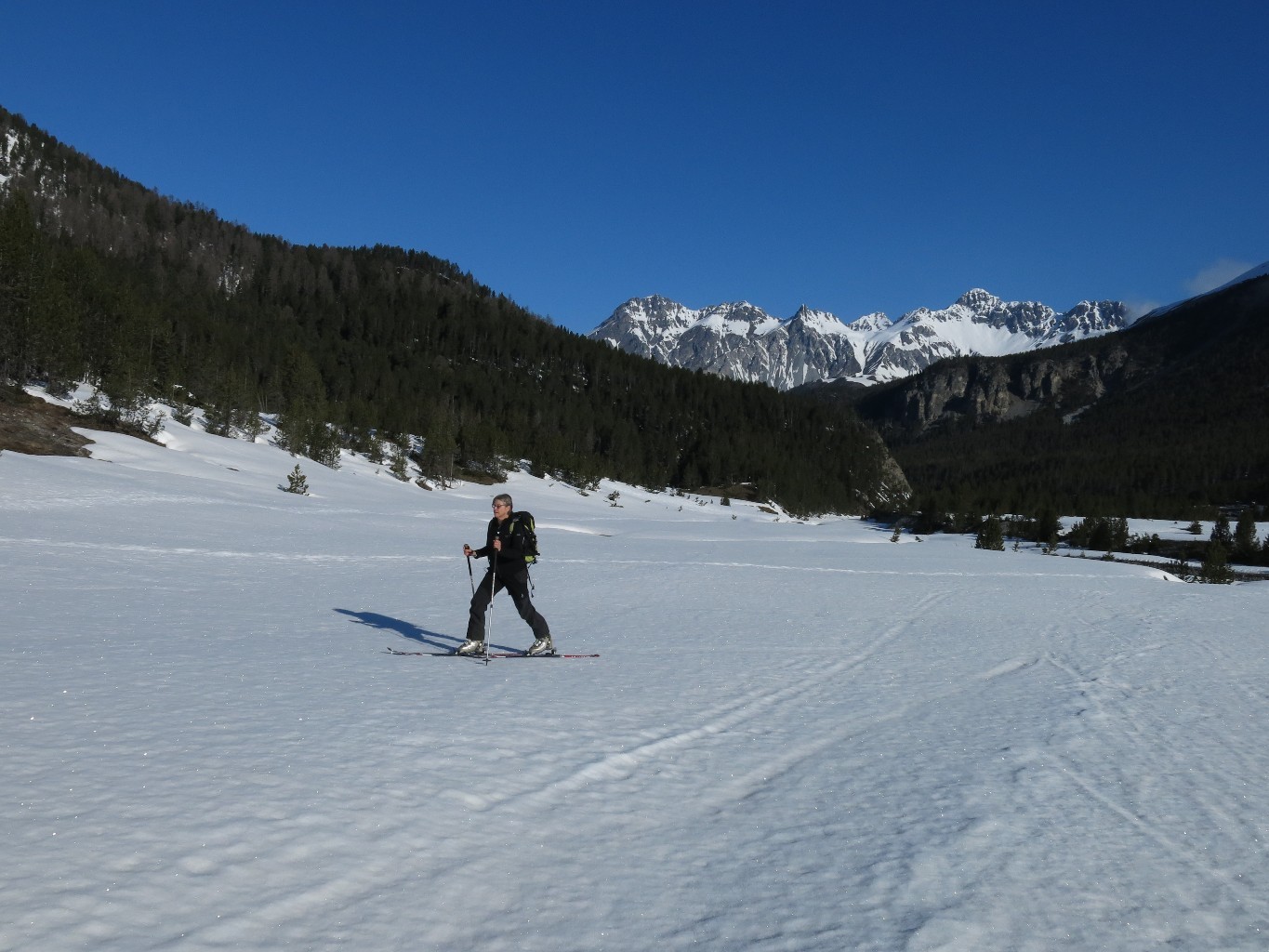 Le plateau de Bufalora à traverser