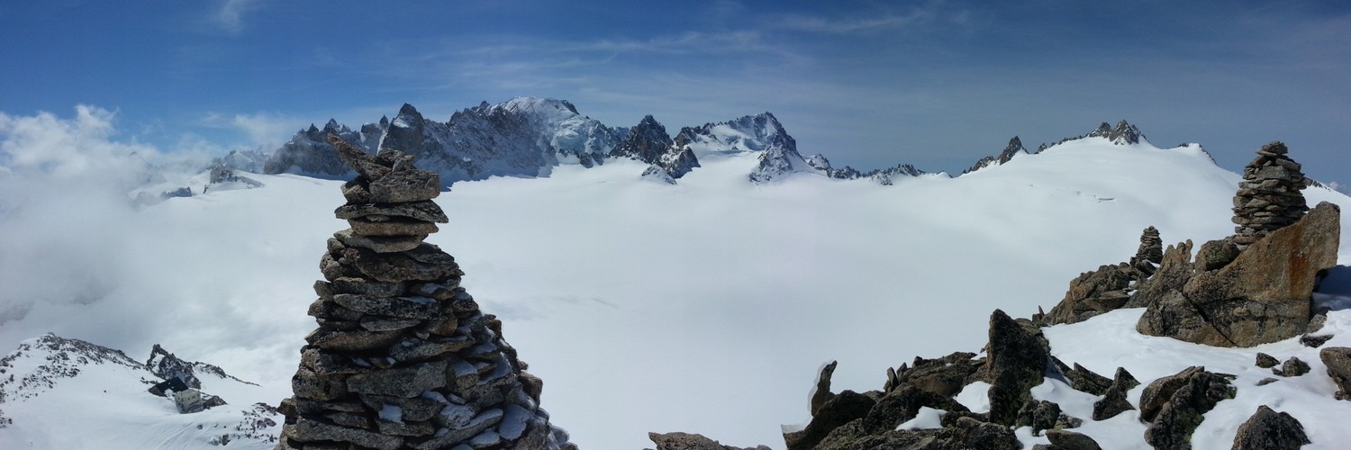 Panorama depuis la Pointe d'Orny