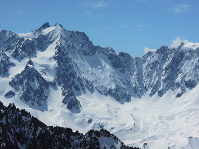 les Agneaux et les couloirs N du col de la Pyramide les Agneaux et les couloirs N du col de la Pyramide