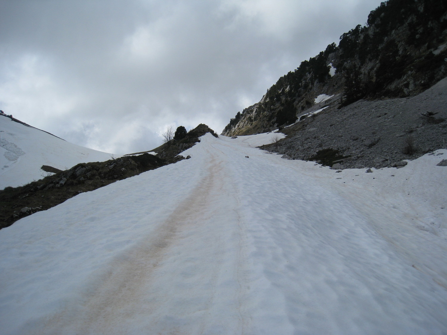 Combe Illette - montée vers col Rossanaz