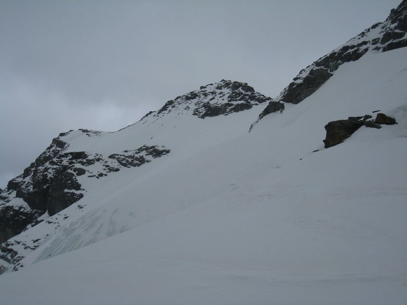 Traversée sur le glacier de Bassac, vers la Grande Traversière