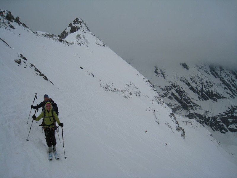 Arrivée au Col de la Grande Traversière, Pointe de Bassac Sud