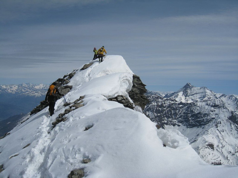 Arrivée au sommet de la Grande Rousse Nord