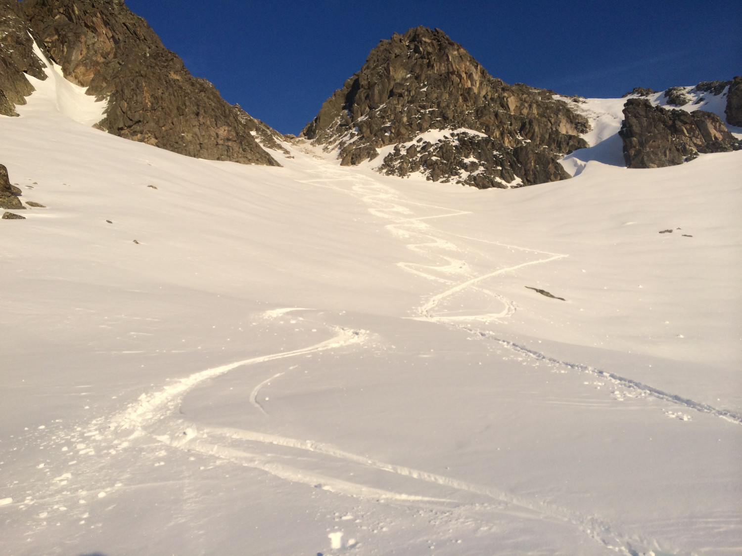 Le haut de la descente