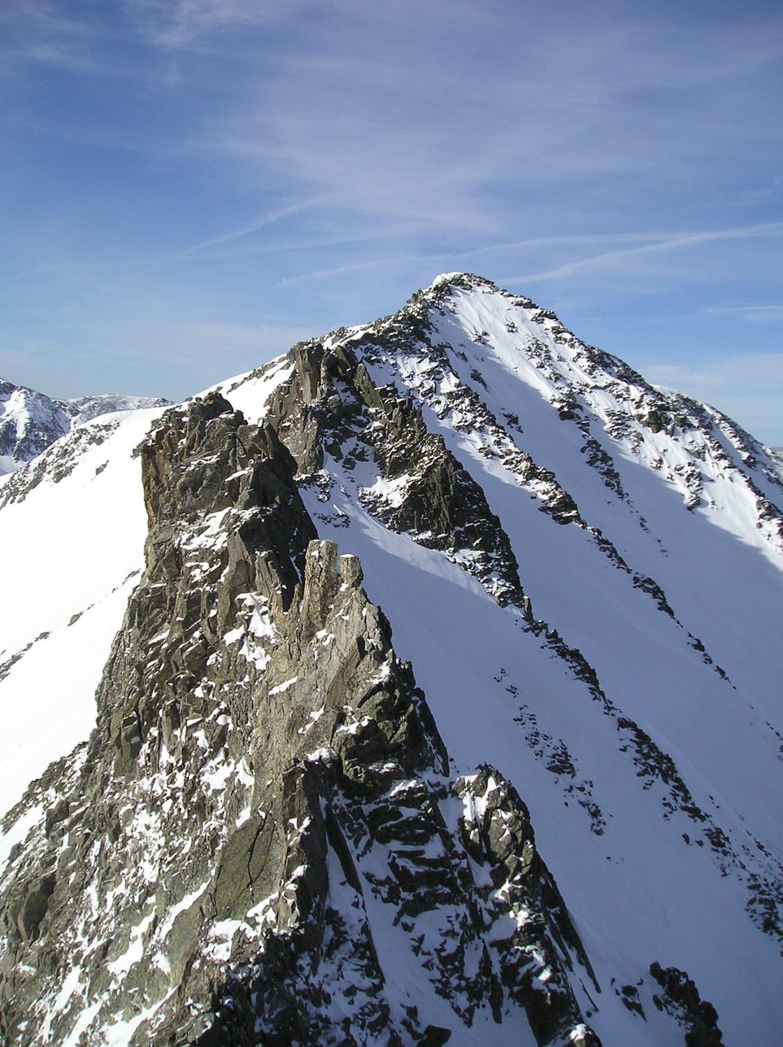 La partie la plus 'délicate' de l'arête