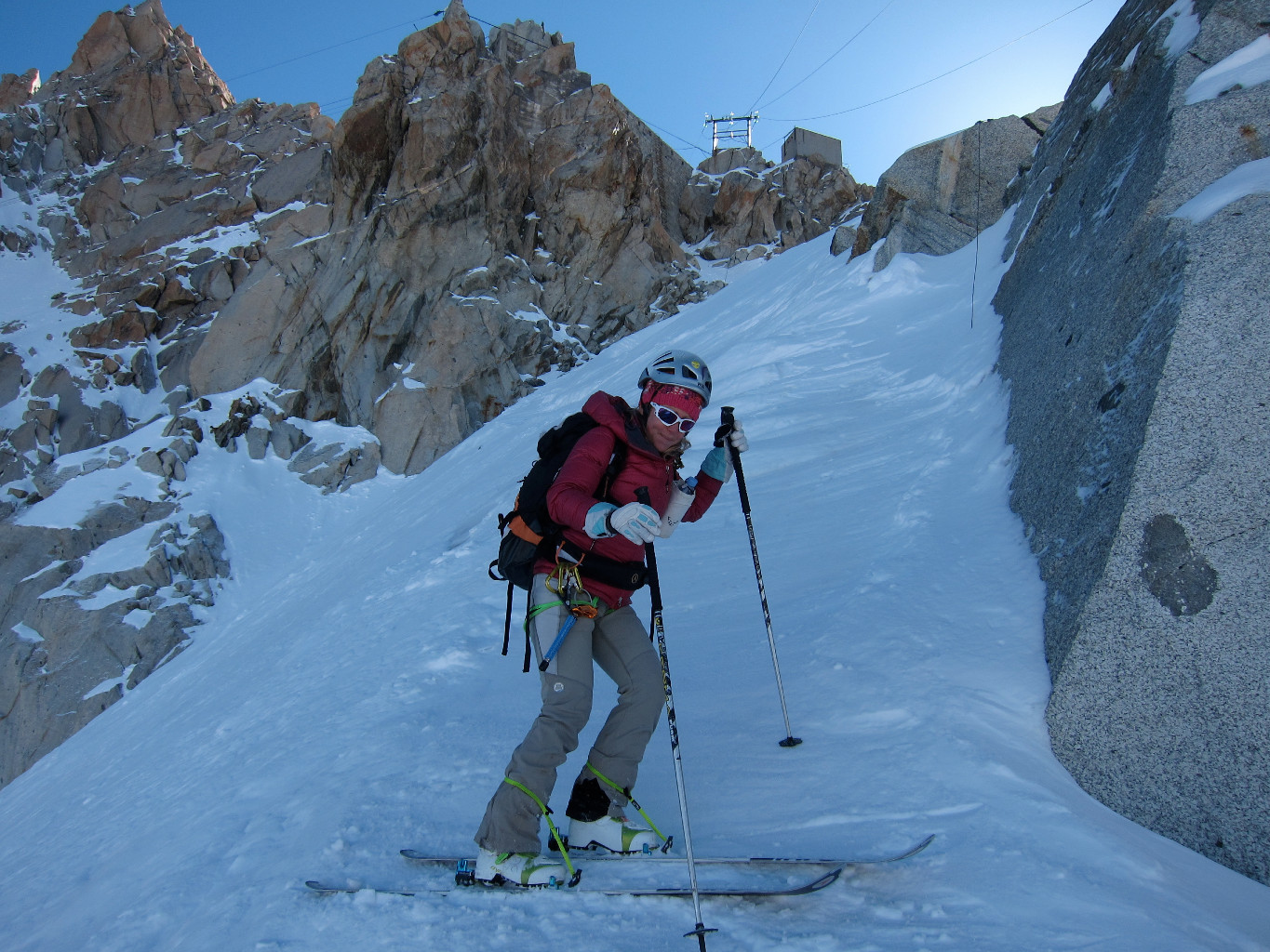 L'entrée en matière après la traversée d'accès au couloir