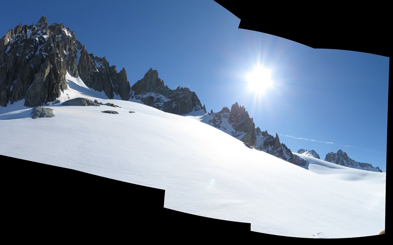 pano de l'aiguille du Tour à la Grande Fourche