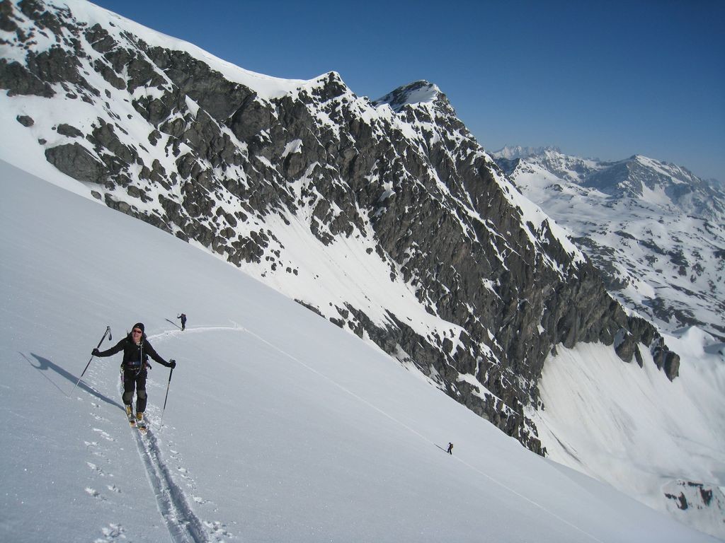 Sur le glacier des Plattes des Chamois