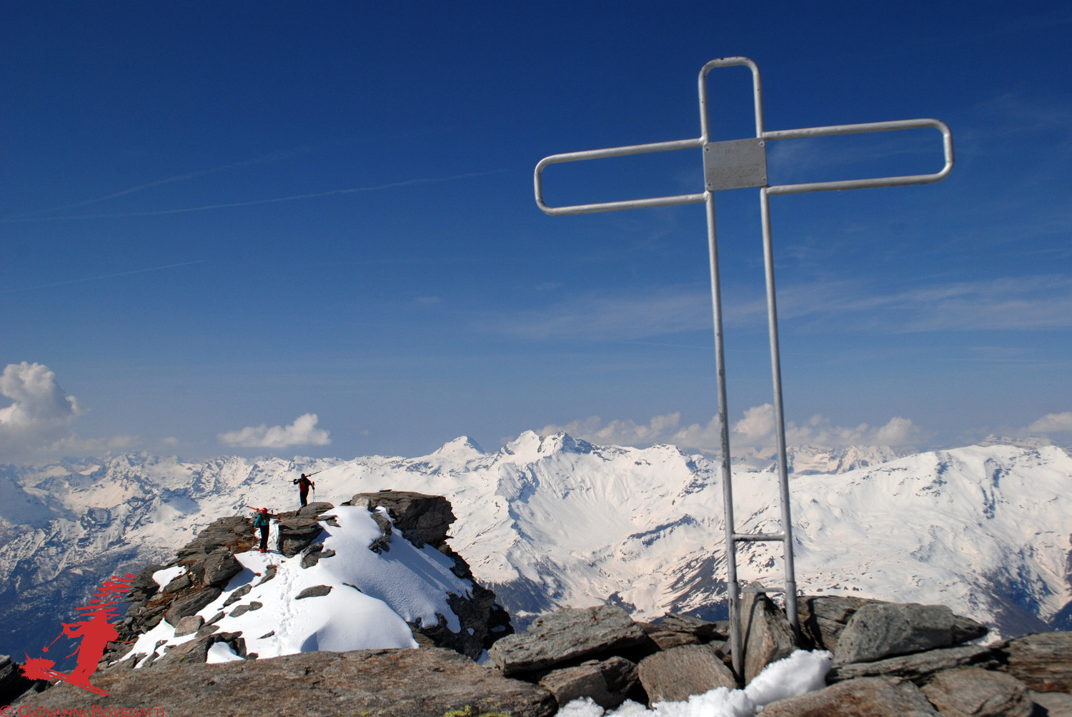 Arrivo in cima al Pizzo Mater 3025m