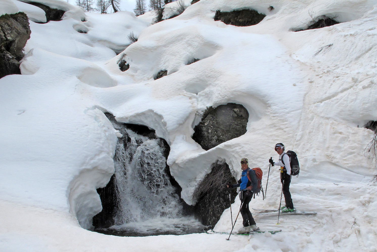 Il Sasso; al torrente di Val Guinzana...