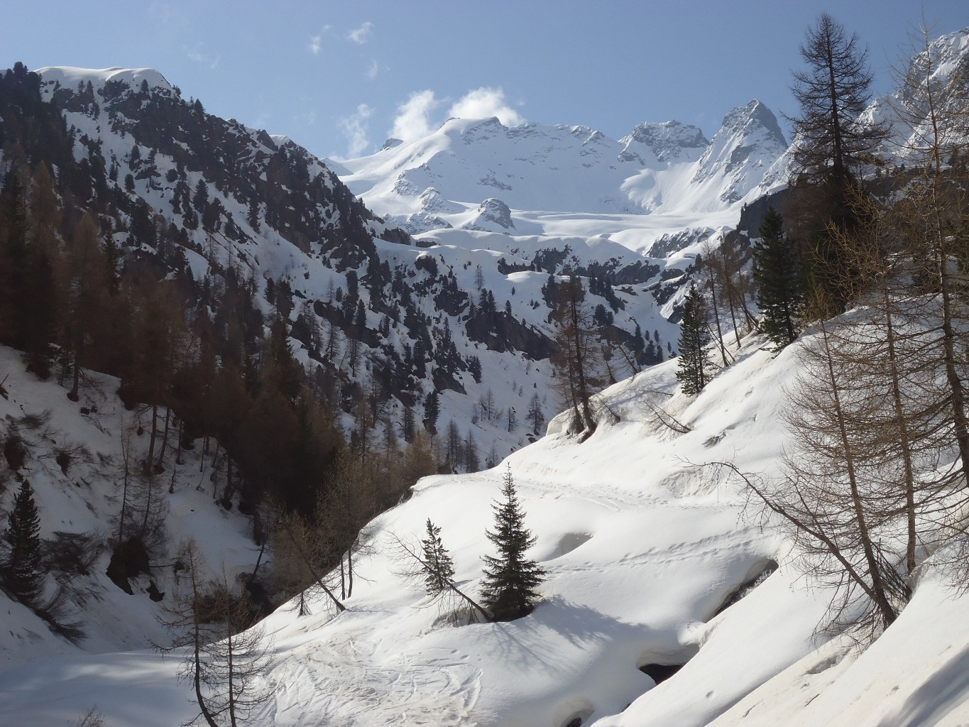 Cima di Piazzi: L'imbocco della Val Cardoné