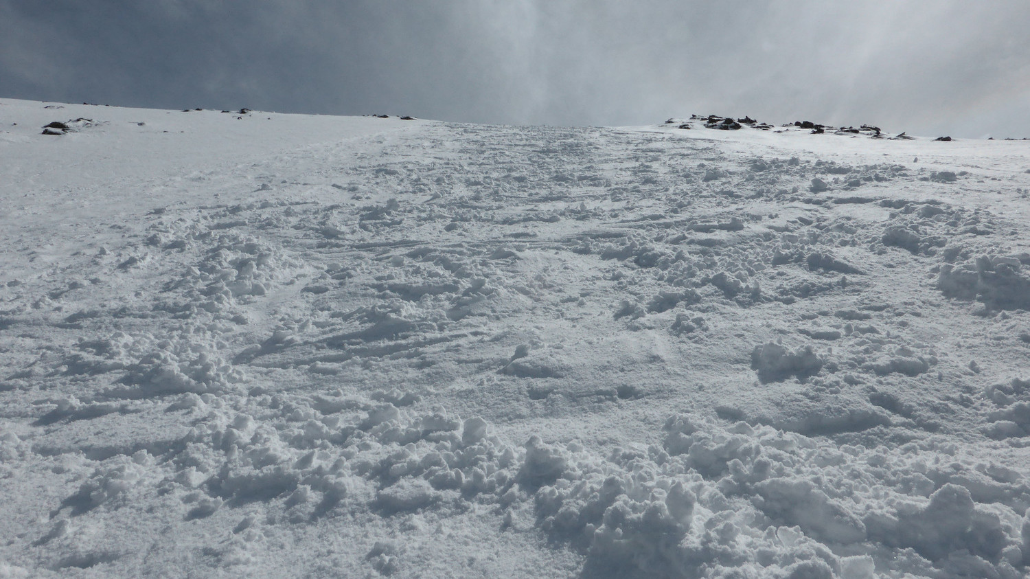 Haut de la face NW du Petit Taillefer
