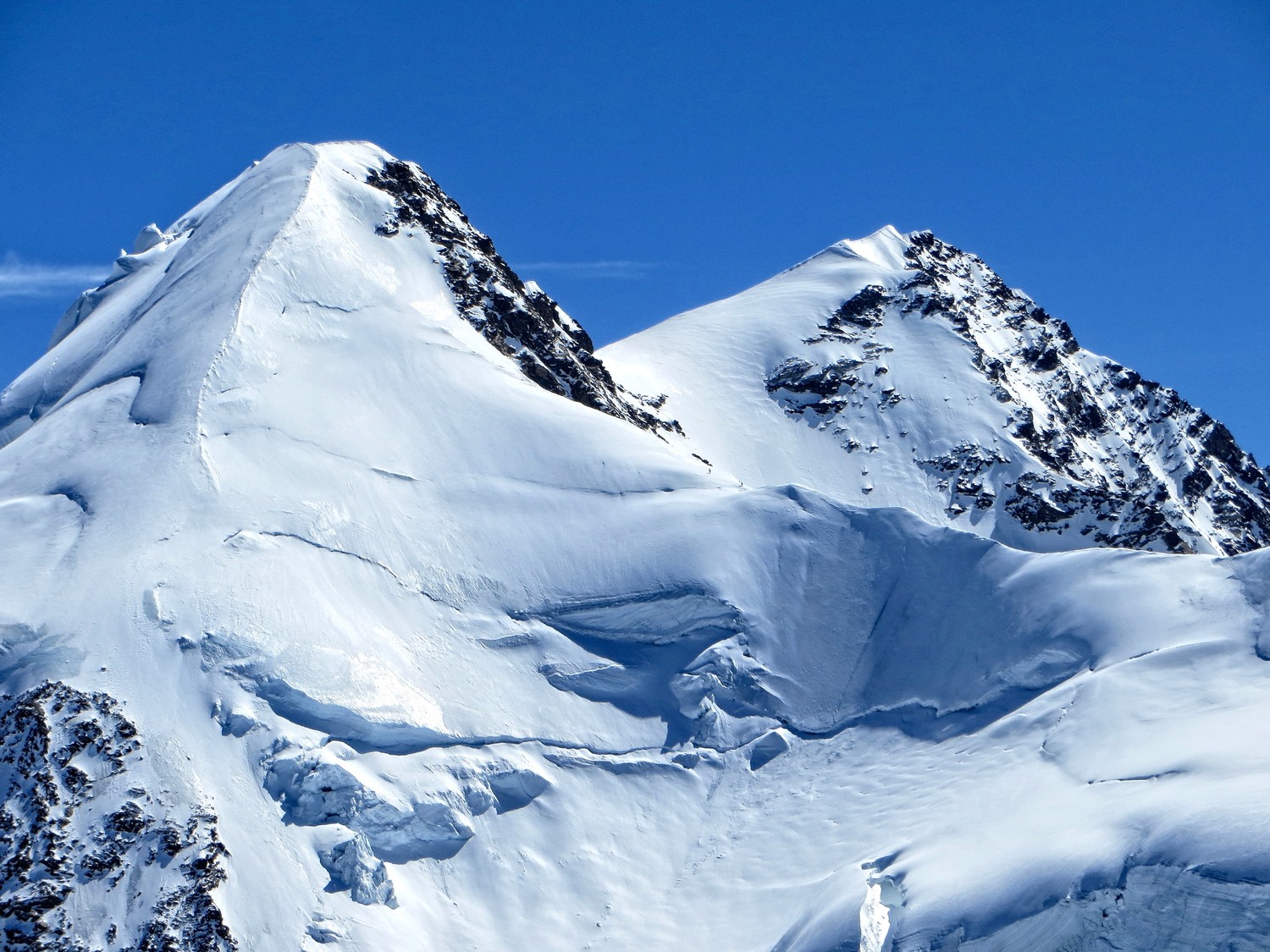 Les sommet du Liskamm depuis Castor