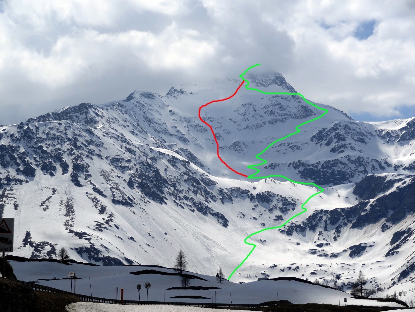 LInea verde: via normale