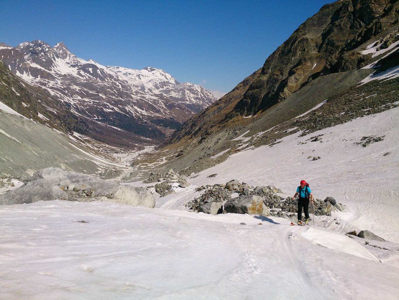 Bas Glacier d'Arolla bien sec
