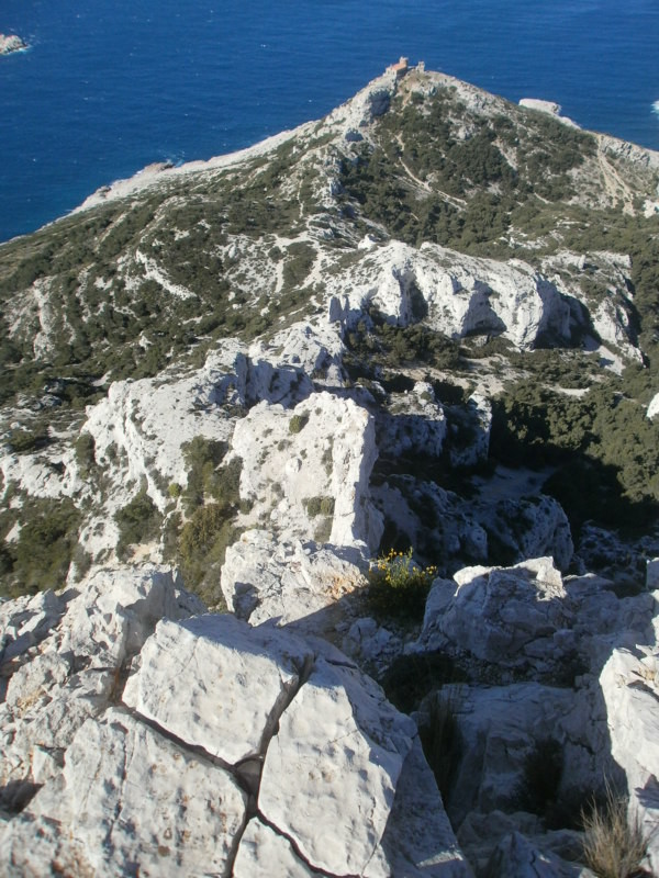 L’arête sur le haut