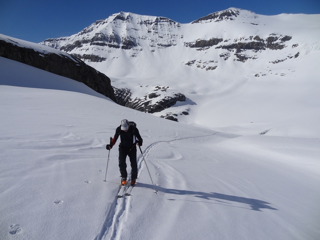 Schneehorn en arrière-plan