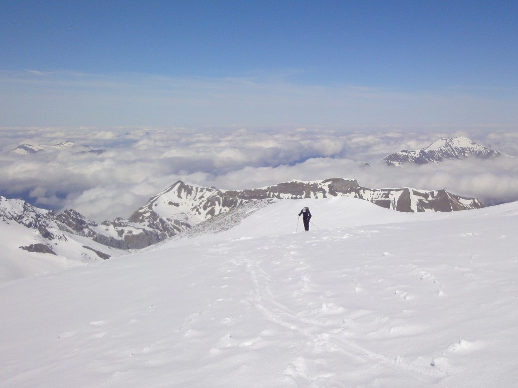 Arrivée au sommet du Steghorn