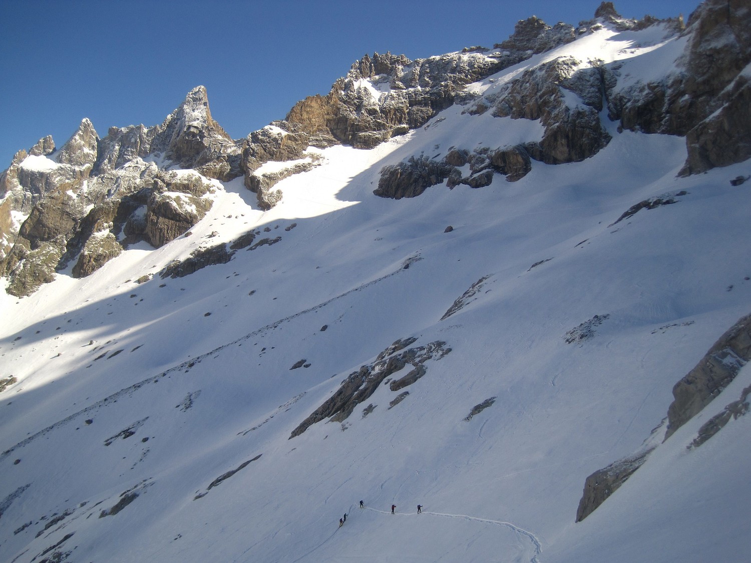 Meije et col de la Grande Ruine (en cours de traçage)