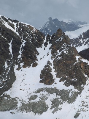 Col de Riedmatten, versant ouest (21.04.2014) Col de Riedmatten, versant ouest (21.04.2014)