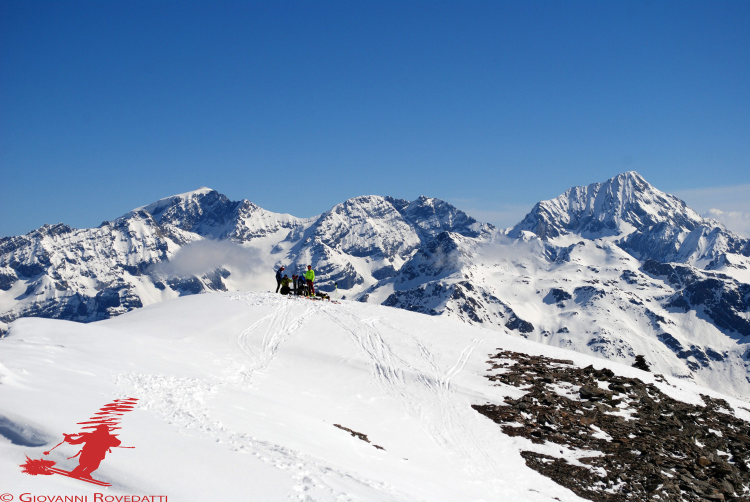 La triade Ortels 3905m, Monte Zebrù 3740 e Gran Zebrù 3859m dal Monte Sobretta 3296m