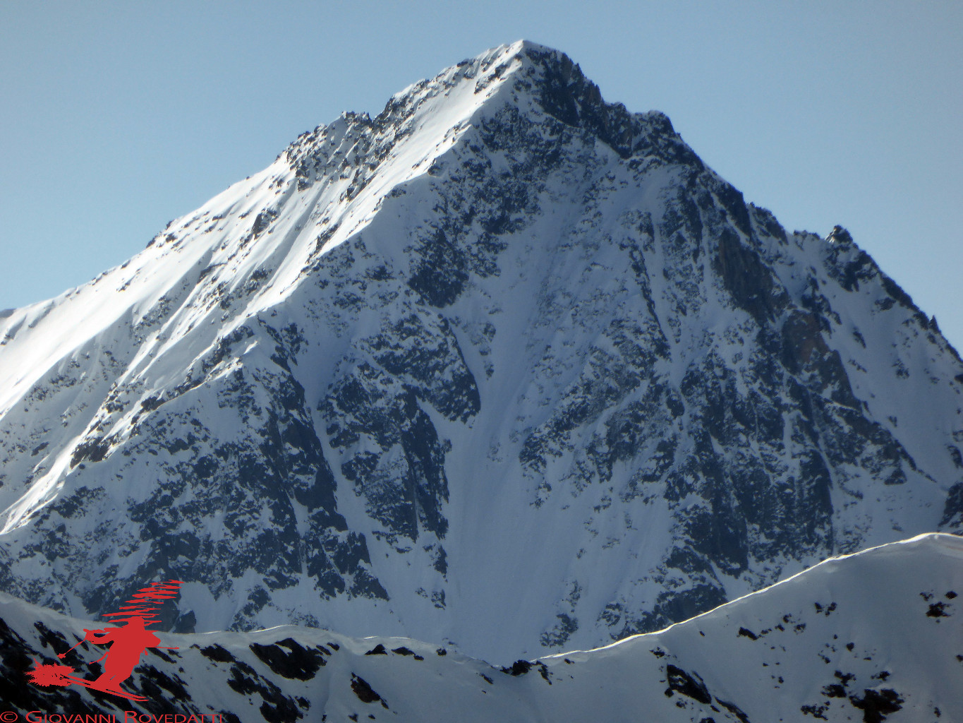 Il Corno dei Tre Signori 3360m salendo al Monte Sobretta 3296m