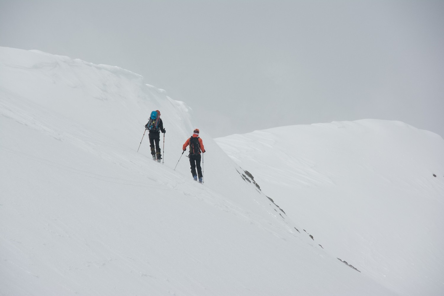 première descente depuis Bataillance
