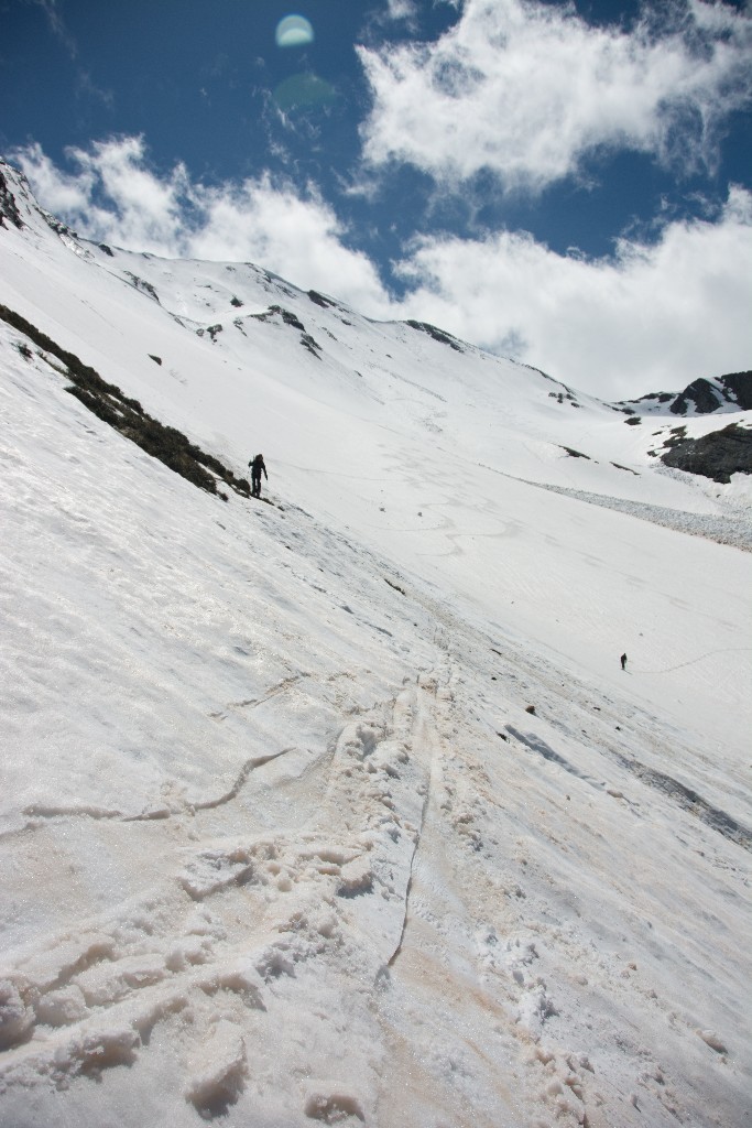 versant N du Pic de l'Aiguillette