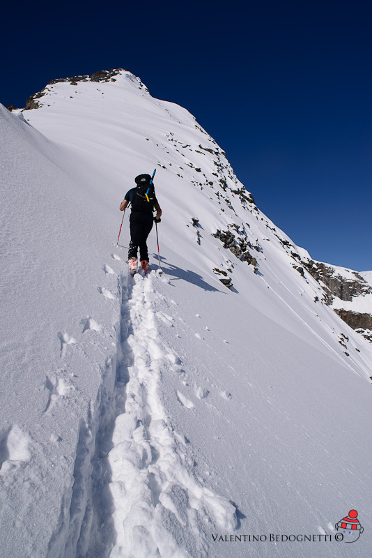 verso lo spallone E del Pizzo Quadro